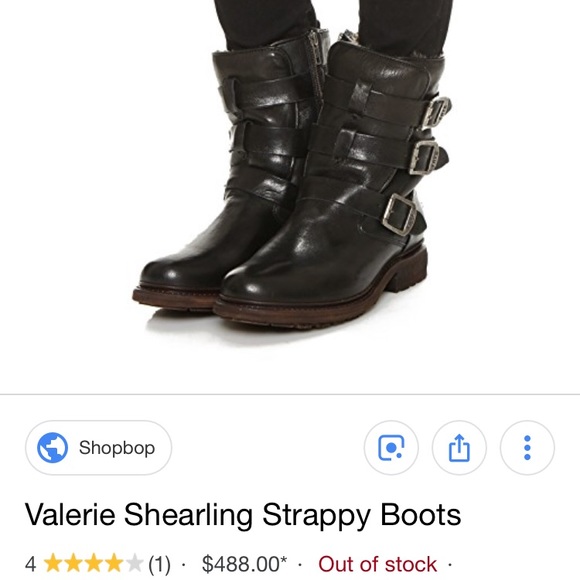 RARE Frye Valerie shearling strappy boots - Picture 6 of 6
